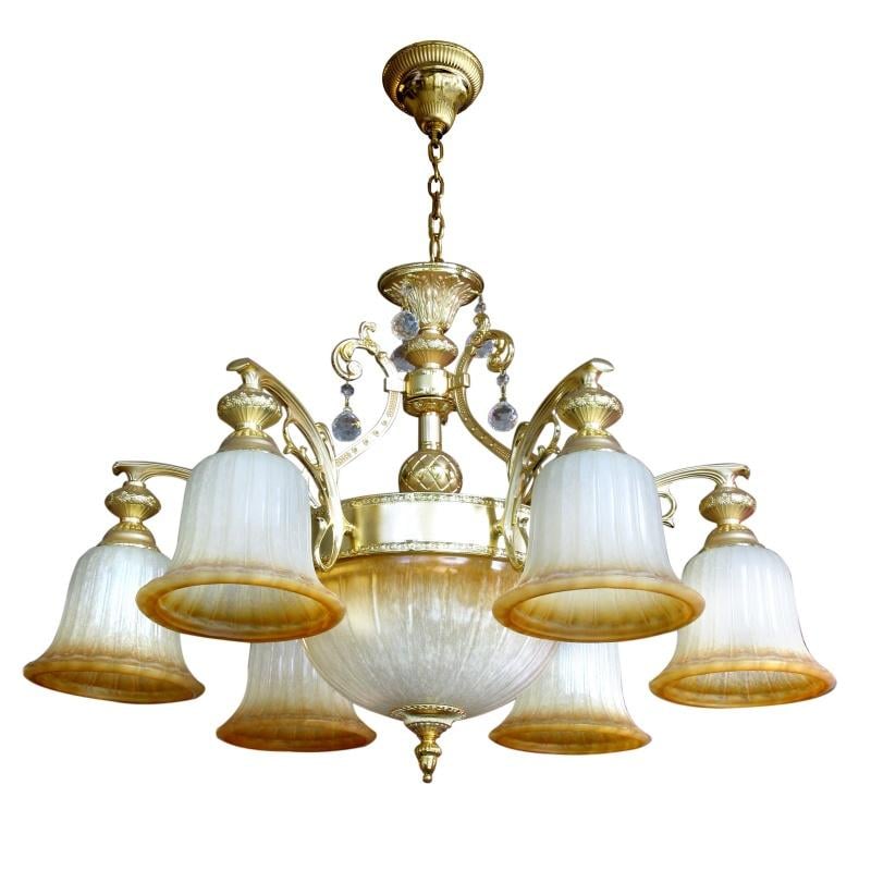 Люстра подвесная Brille BKL-179S/9 классическая большая для холла