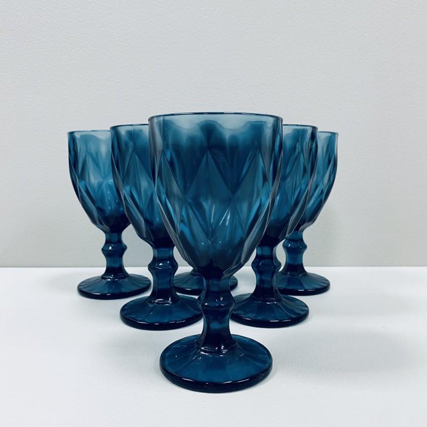 Набір скляних келихів для вина A-PLUS 9052 310 мл 6 шт. Blue (2565532164) - фото 2 Набір скляних келихів для вина A-PLUS 9052 310 мл 6 шт. Blue (2565532164) - фото 2