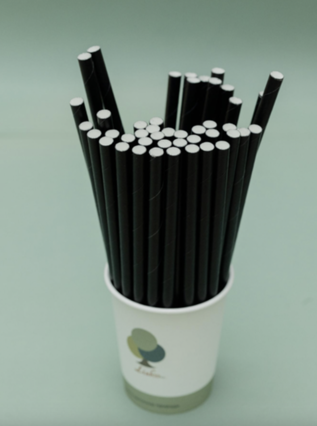 Трубочки бумажные 8х197 мм 50 шт/уп. Черный - фото 2