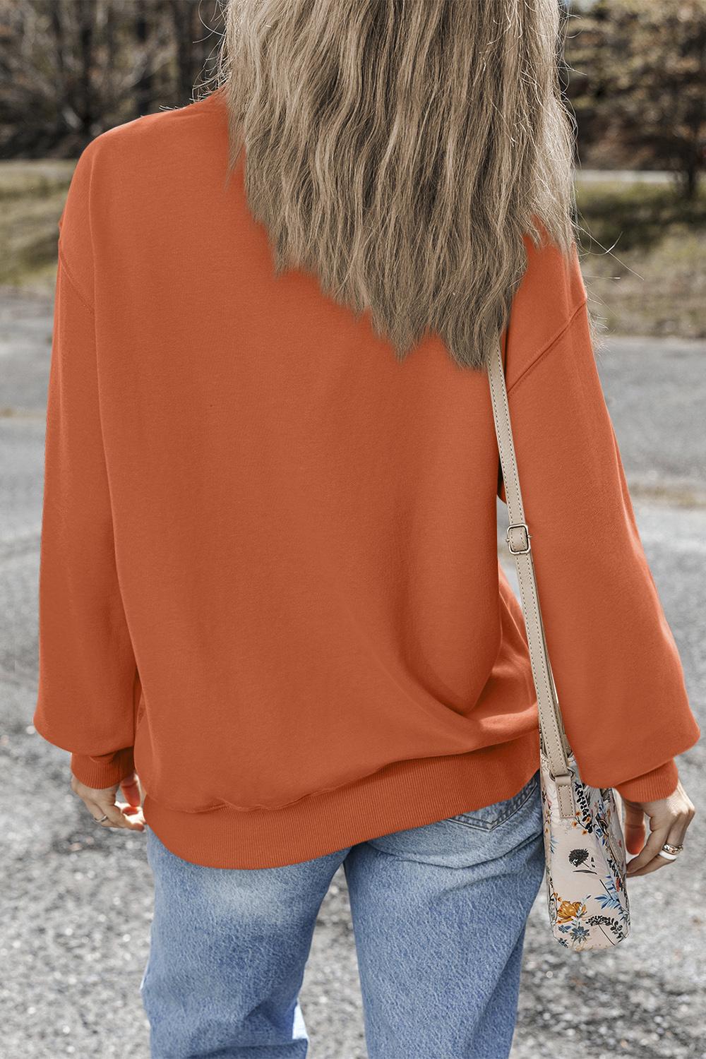 Світшот жіночий S Помаранчевий (195203) - фото 3 Світшот жіночий S Помаранчевий (195203) - фото 3