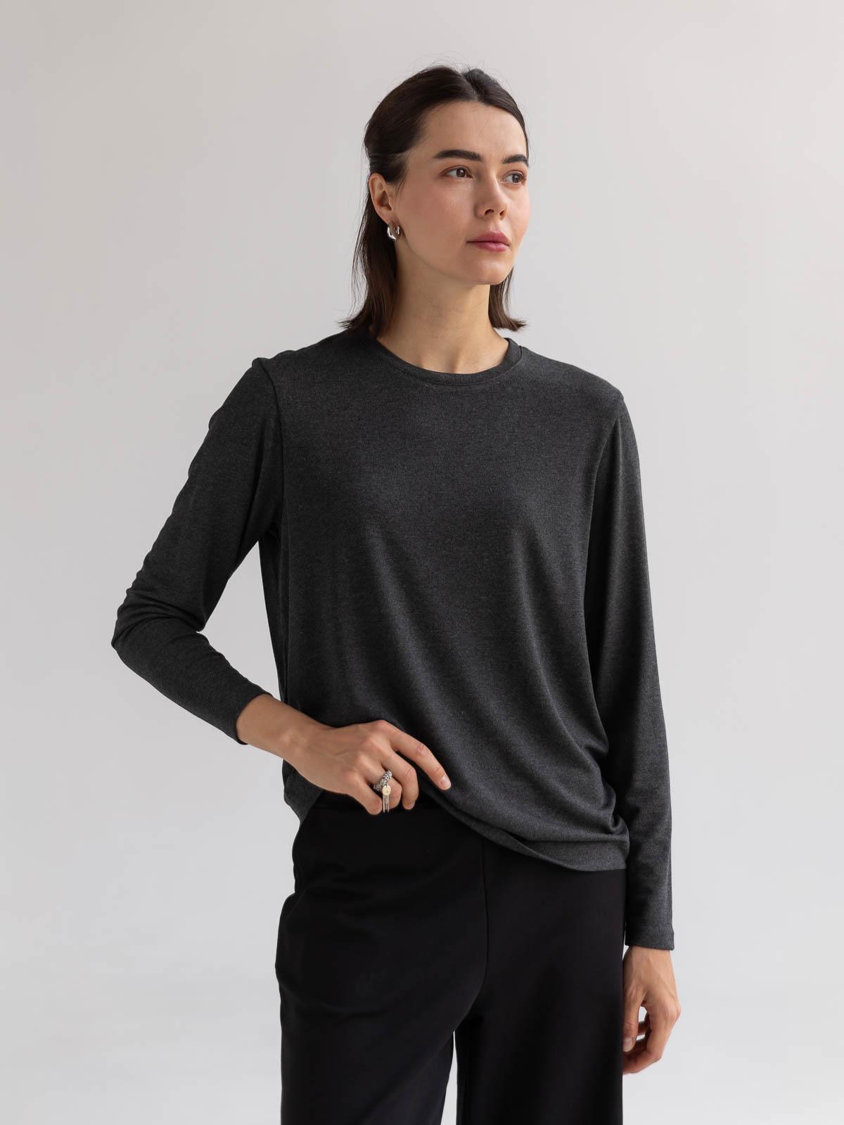 Лонгслів меланж FROMUS M Темно-сірий (2641-3)