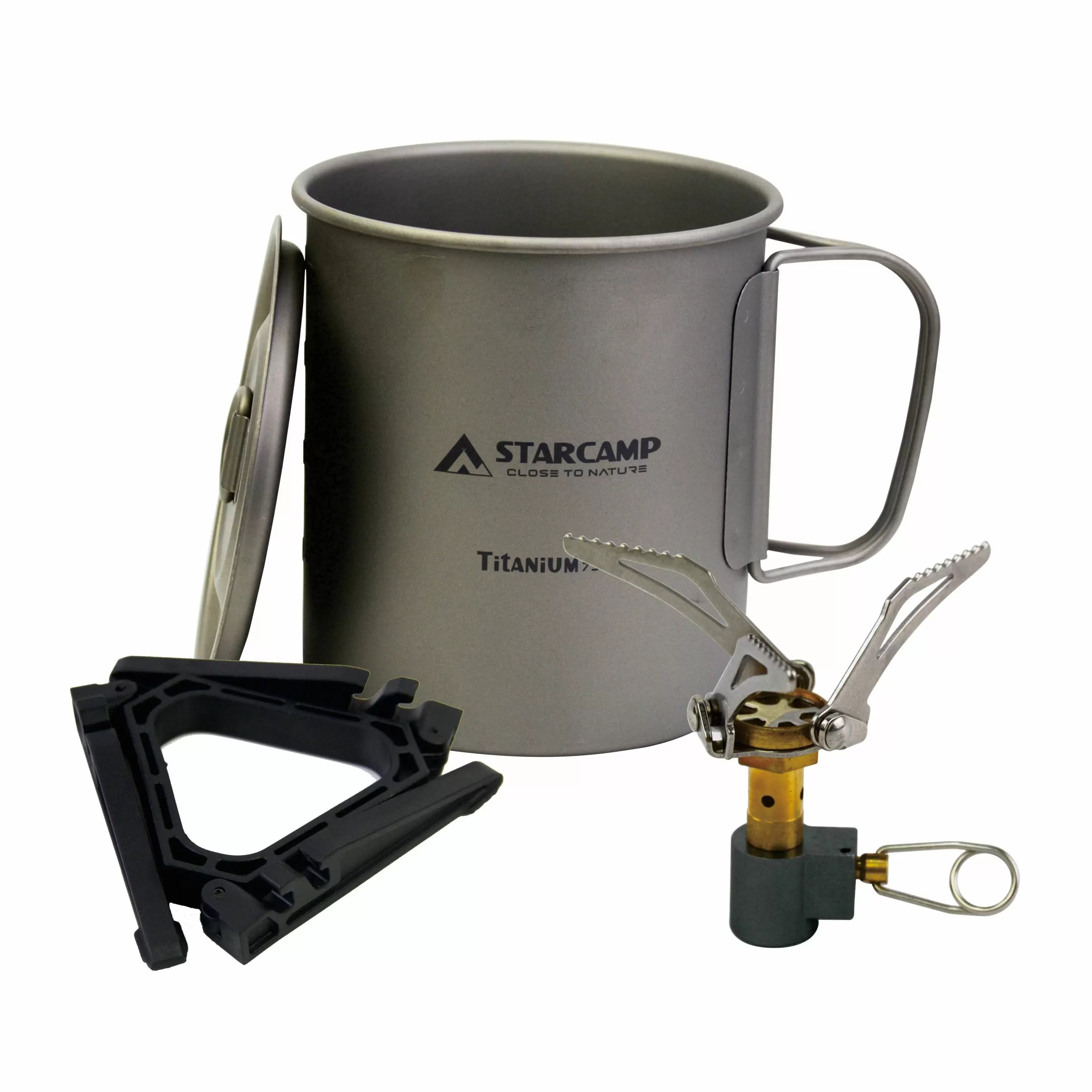 Набор для приготовления пищи Starcamp HX-TKT02 Mug kit 750 мл Titanium (SC143)