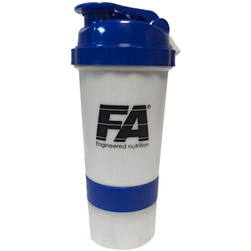 Шейкер Fitness Authority Shaker + 2 containers 500 мл Blue