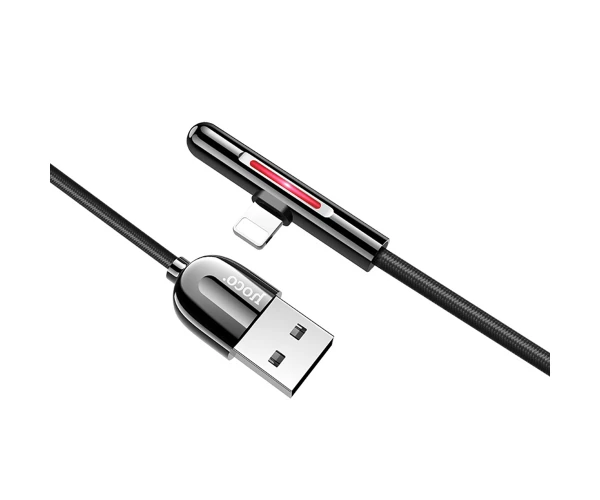Кабель Data Hoco U65 Colorful Magic Wand Lightning 1,2 м Black - фото 3