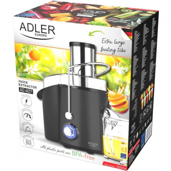 Соковыжималка Adler AD 4127 1000W контейнер для сока 1000 мл с контейнером для мякоти 2000 мл Black (AD4127) - фото 7 Соковыжималка Adler AD 4127 1000W контейнер для сока 1000 мл с контейнером для мякоти 2000 мл Black (AD4127) - фото 7