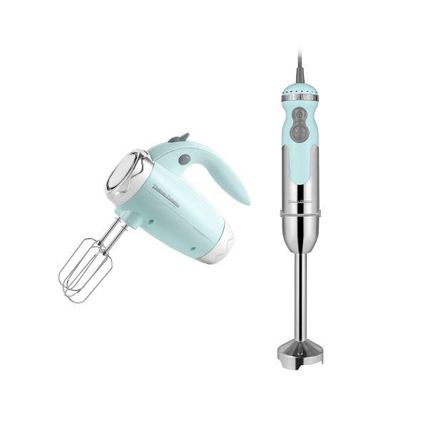 Ручной миксер + ручной блендер Vintage cuisine комплект Мятный Ручной миксер + ручной блендер Vintage cuisine комплект Мятный
