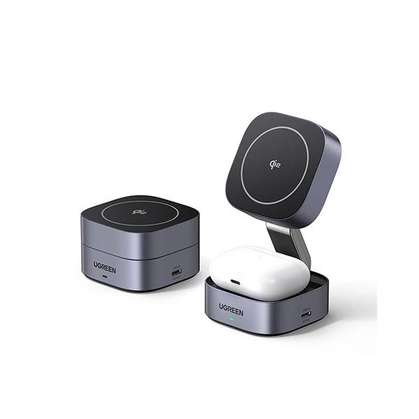 Зарядное устройство беспроводное UGREEN W702 Qi2 15 Вт Black (35316) - фото 3