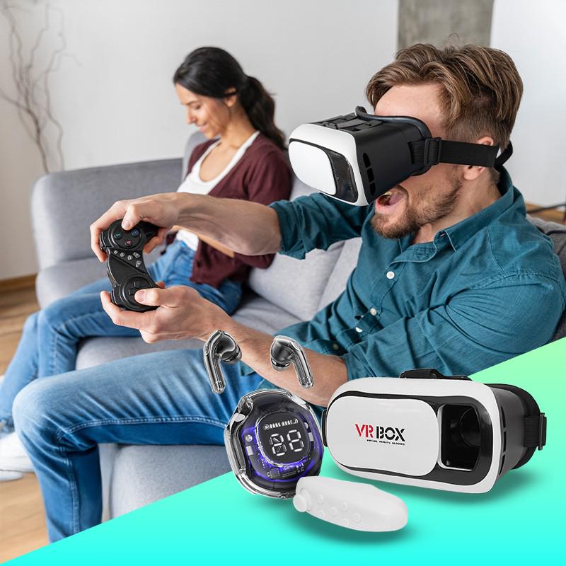 Очки виртуальной реальности VR BOX 2.0 и беспроводные наушники Ultrapods Pro - фото 3 Очки виртуальной реальности VR BOX 2.0 и беспроводные наушники Ultrapods Pro - фото 3