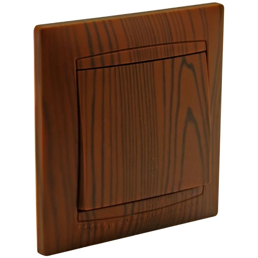 Выключатель одноклавишный Lemanso Сакура проходной Вишня (LMR1502)