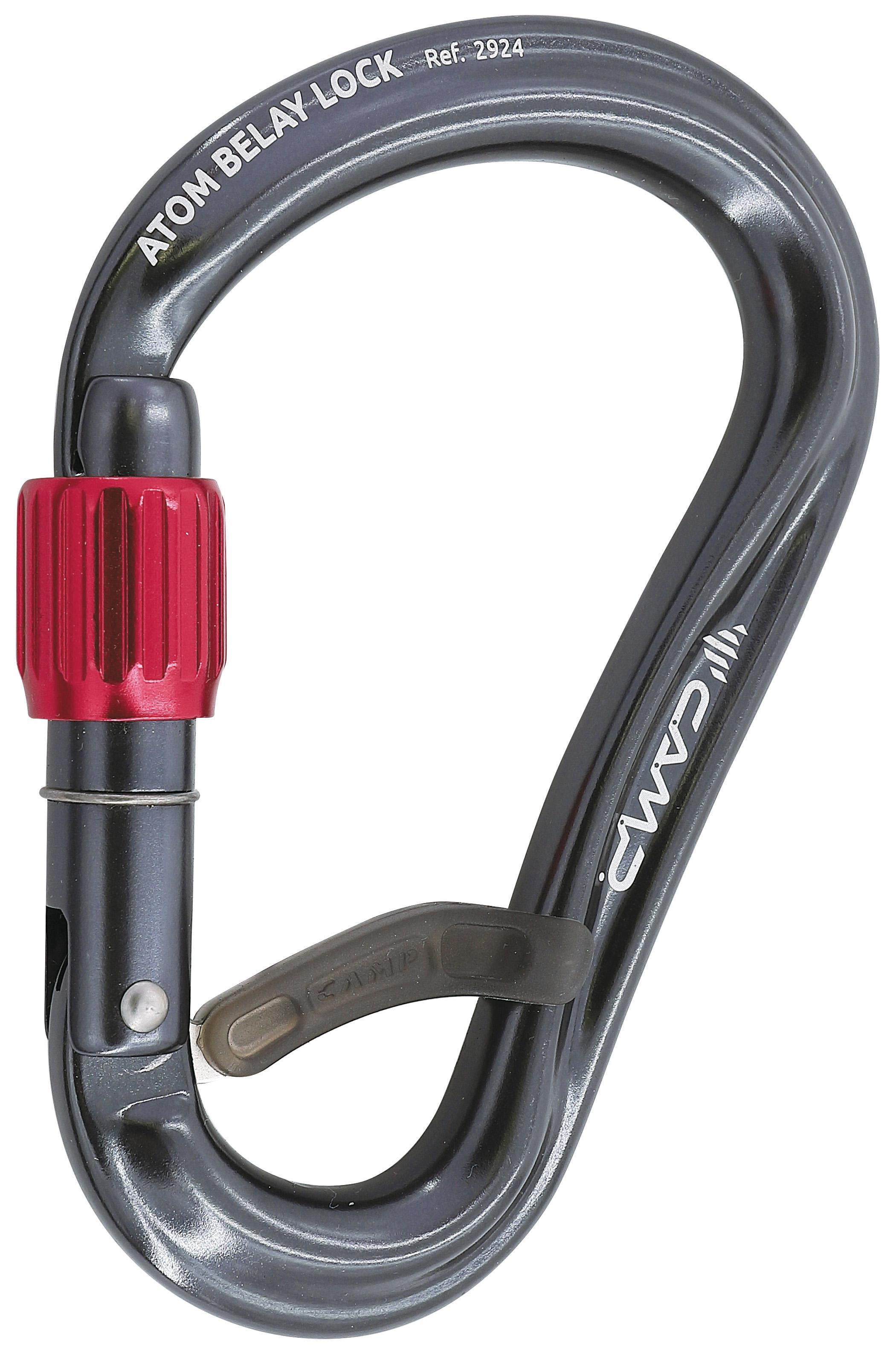 Карабін алюмінієвий CAMP ATOM BELAY LOCK Gun Metal (2924)