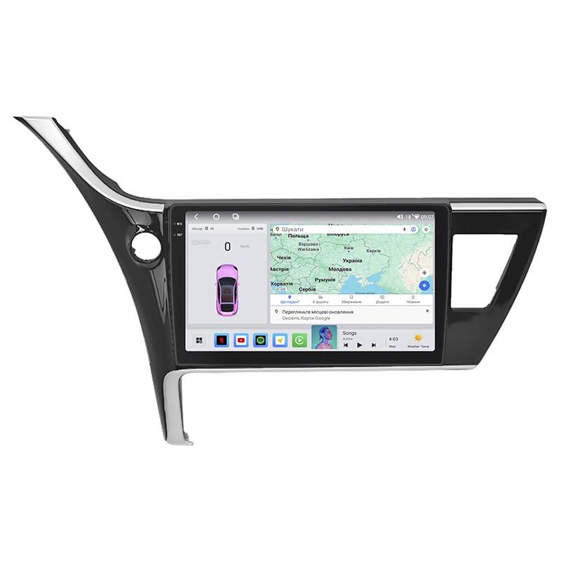 Автомагнітола Lesko для Toyota Corolla XI E160, E170 Рестайлин 10" 4/64 QLED CarPlay GPS 360