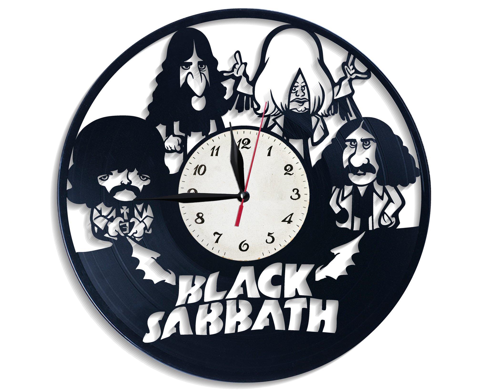 Часы настенные Black Sabbath 2538 из виниловой пластинки