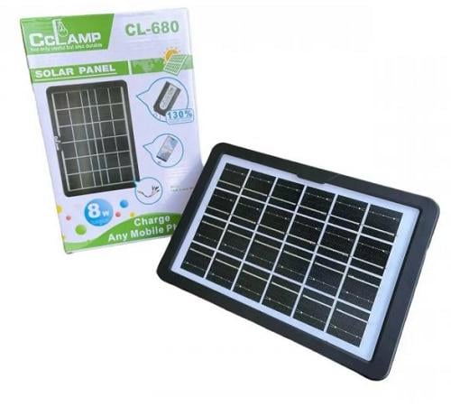 Солнечная панель CcLamp CL-680 монокристаллическая портативная 8 Вт