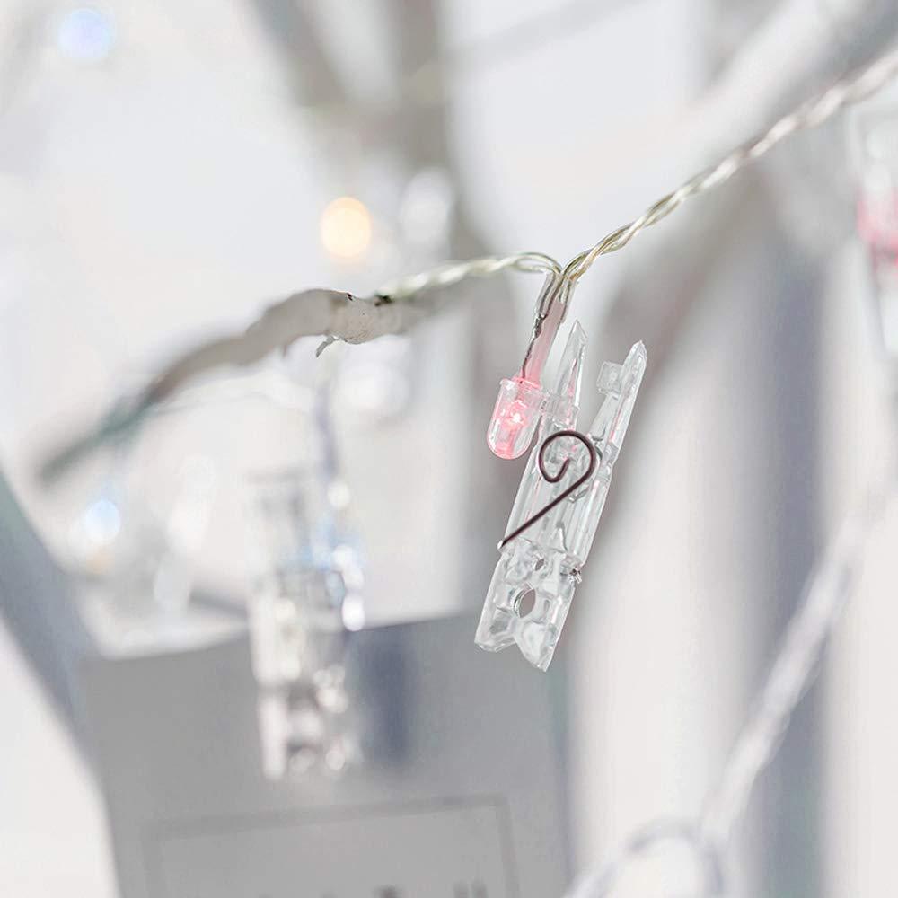 Фото-гирлянда светодиодная и мульти-свечением 20 прищепок (5522765) - фото 5