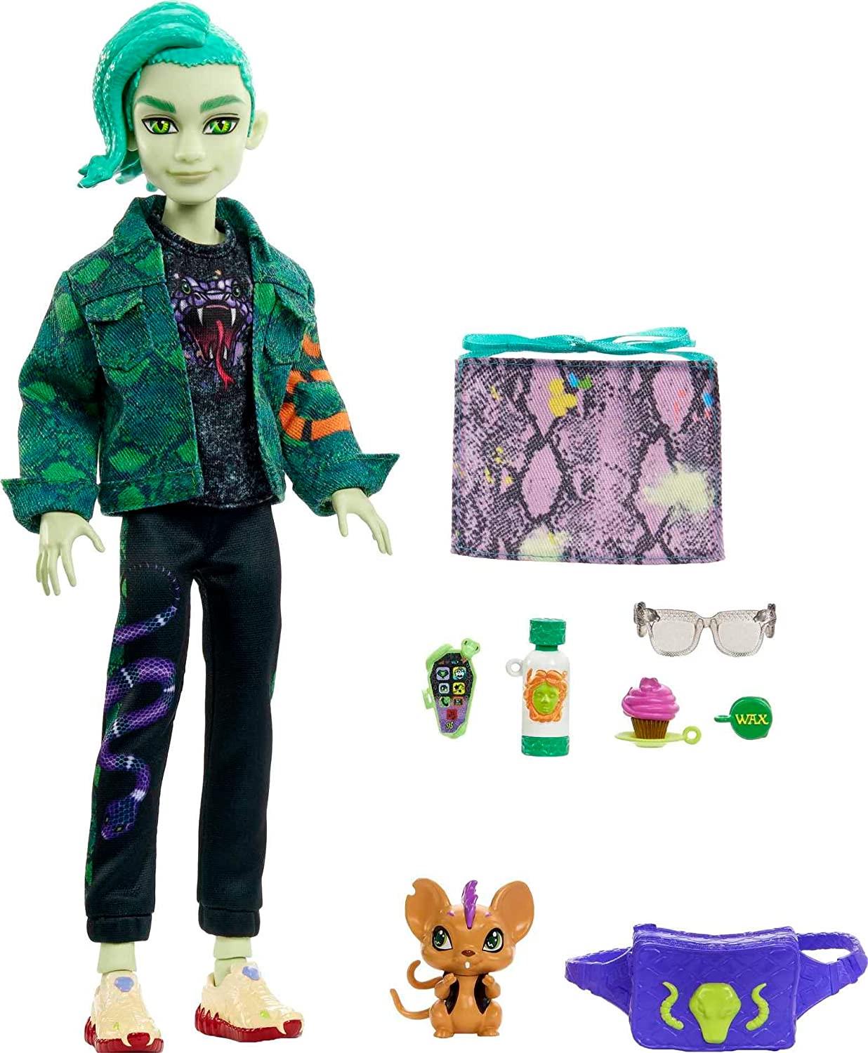 Кукла Monster High Deuce Gorgon Posable Fashion Doll 2022 - фото 5