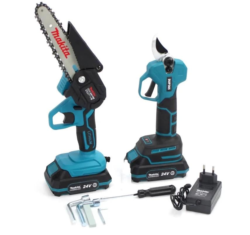 Набор пила аккумуляторная Макита DUC150Z и секатор DUP270 FFF в кейсе - фото 3 Набор пила аккумуляторная Макита DUC150Z и секатор DUP270 FFF в кейсе - фото 3