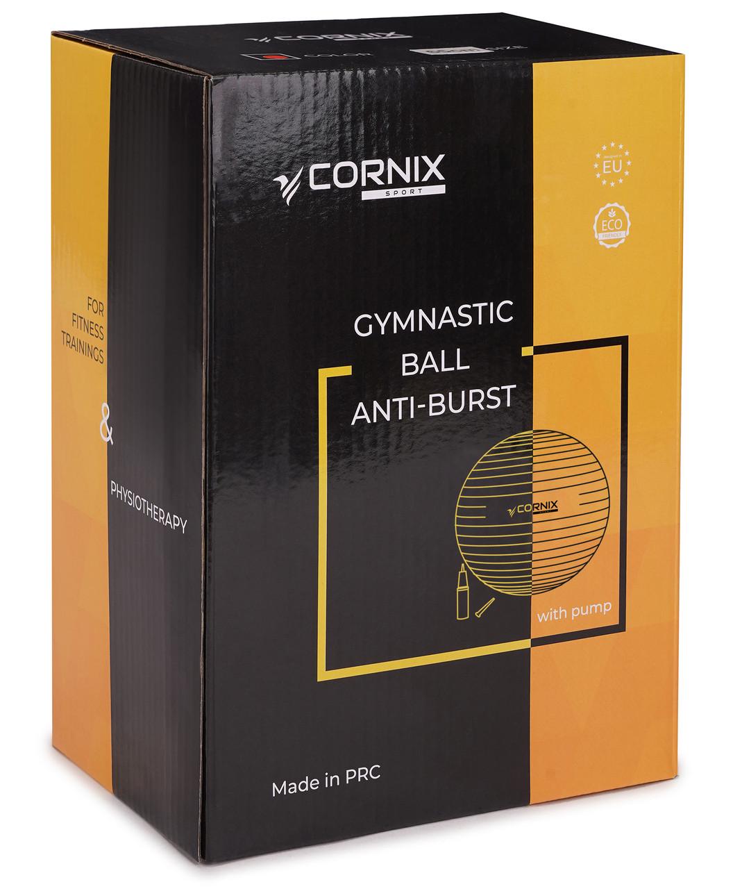 М'яч для фітнесу Cornix Anti-Burst 85 см XR-0369 Mint (2514760358) - фото 8 М'яч для фітнесу Cornix Anti-Burst 85 см XR-0369 Mint (2514760358) - фото 8