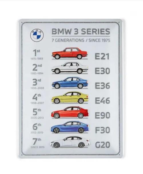 Знак металевий BMW 3 серiя (80235B81115)