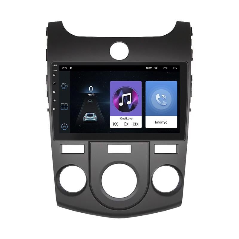 Автомагнитола штатная Lesko для KIA Cerato II Manual AC 2008-2013 9" 1/16Gb Wi-Fi GPS Base MOB