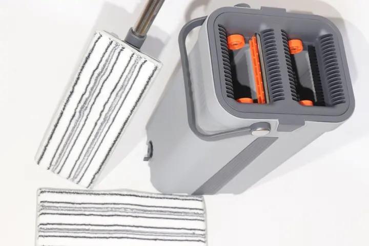 Набір для прибирання Dolphin швабра з відром вертикальний віджим (2763195775) - фото 2