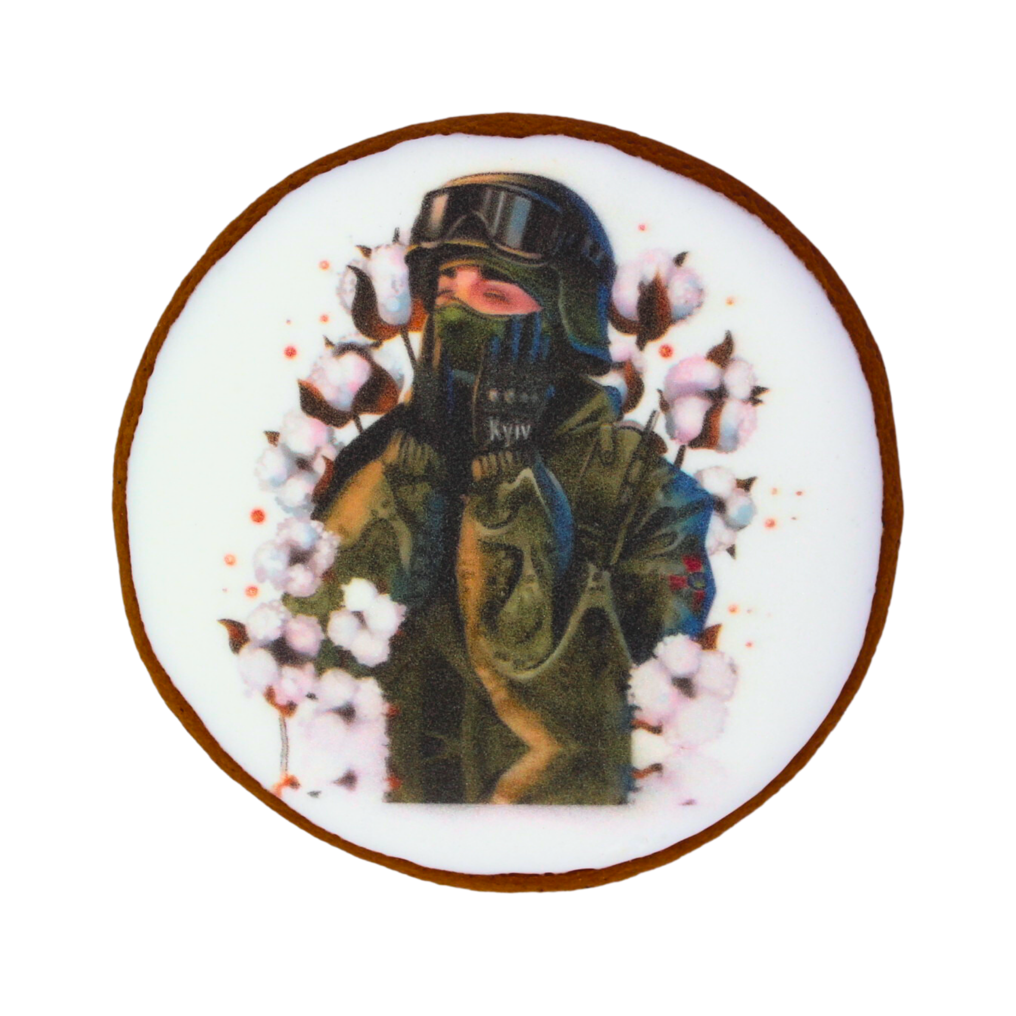 Пряник с принтом Крафт Печиво День Защитников Украины Бавовна 45 г