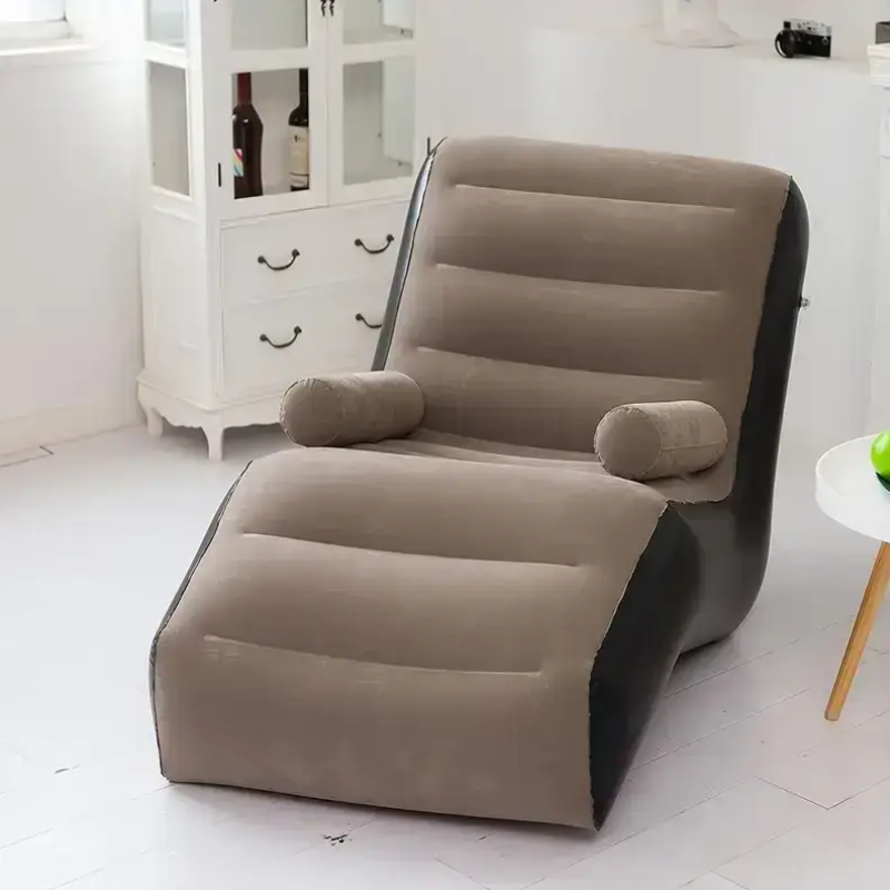 Надувное кресло-диван с подлокотниками ПВХ велюровое покрытие с электронасосом (2655188743) Надувное кресло-диван с подлокотниками ПВХ велюровое покрытие с электронасосом (2655188743)