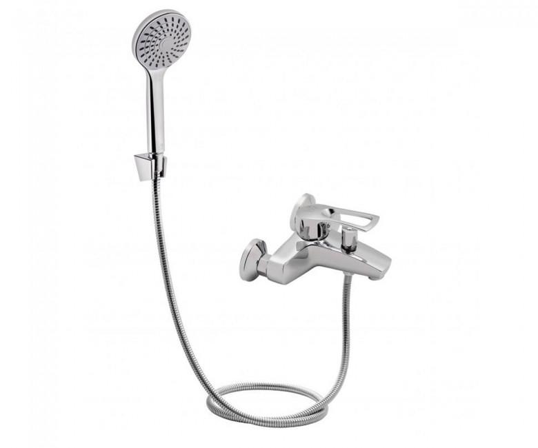 Смеситель для ванны Lidz CRM 44 80 006-1 New с душевым набором LIDZCRM44800061 Хром (81040)