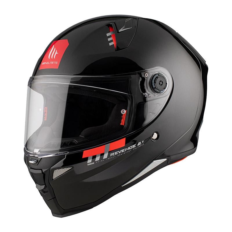 Мотошлем MT HELMETS Revenge 2 S Solid M Gloss Black (32249) - фото 1