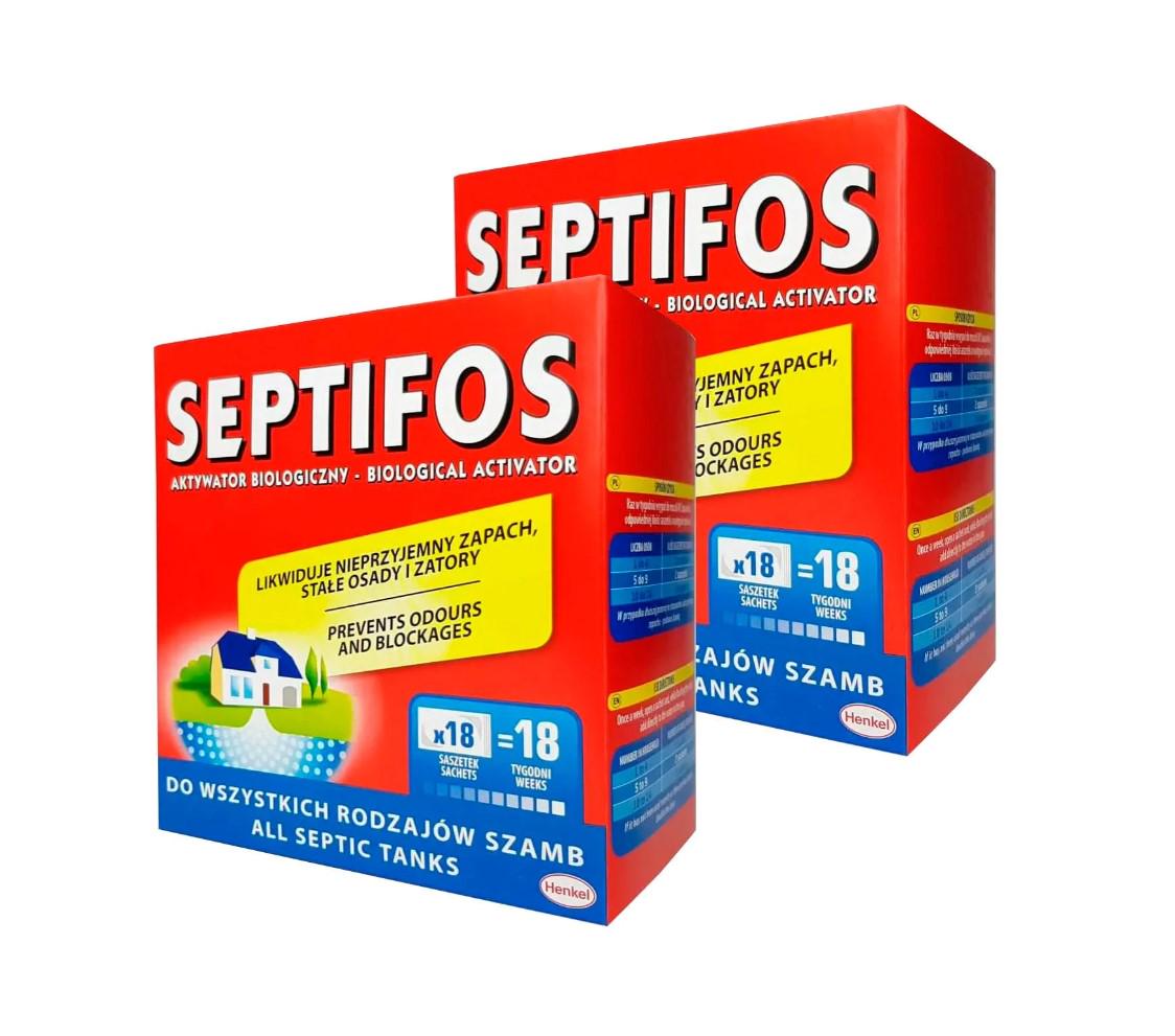Біопрепарат Septifos vigor для вигрібних ям/септиків/вуличних туалетів 648 гр х 2 шт.