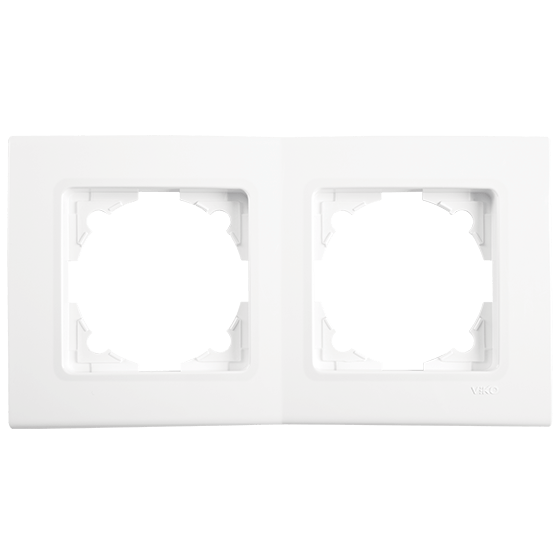 Рамка для розетки Viko Linnera 2-х горизонтальная Белый (90480002)