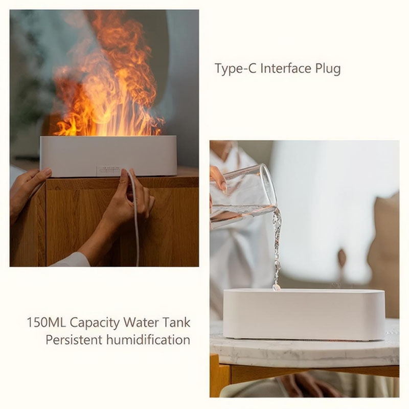 Зволожувач повітря UKC Diffuser А3 ефект полум'я White (tf7087) - фото 9 Зволожувач повітря UKC Diffuser А3 ефект полум'я White (tf7087) - фото 9