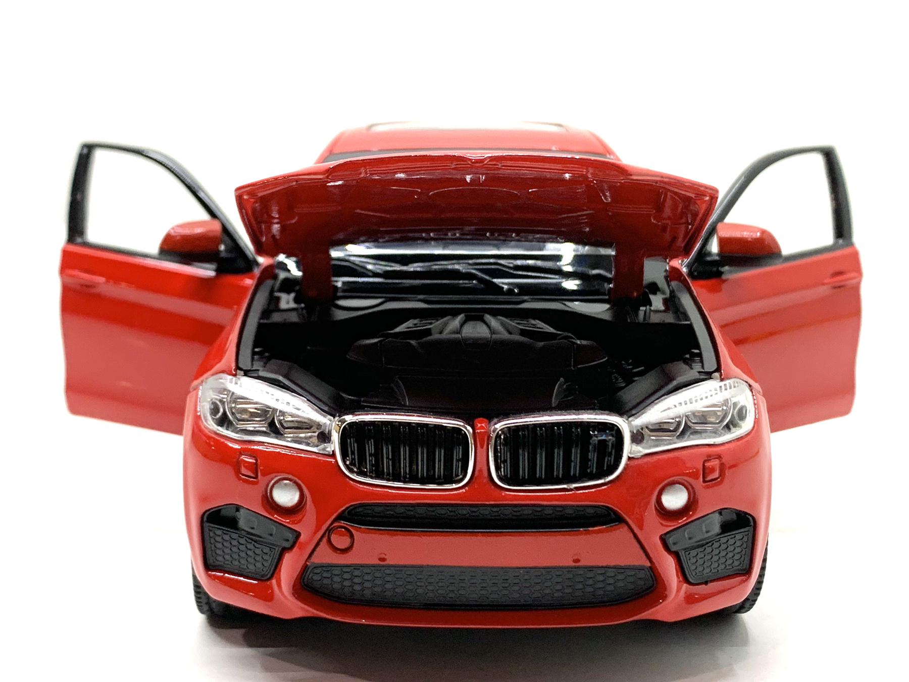 Машина Rastar BMW X6M 1:24 металлопластик Красный (56600) - фото 3