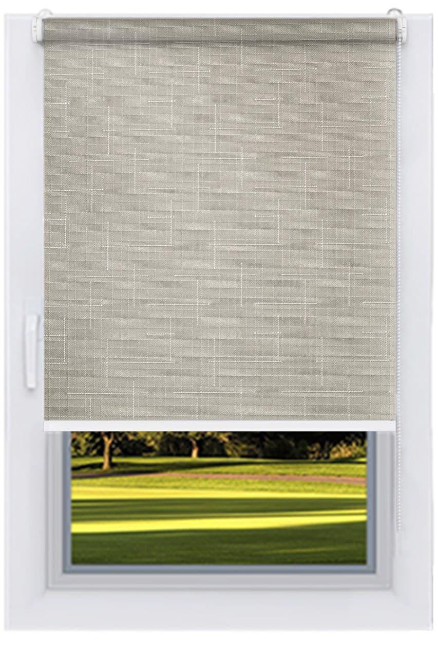 Ролета тканевая мини Decolux 60х160 см LEN Серый Украина