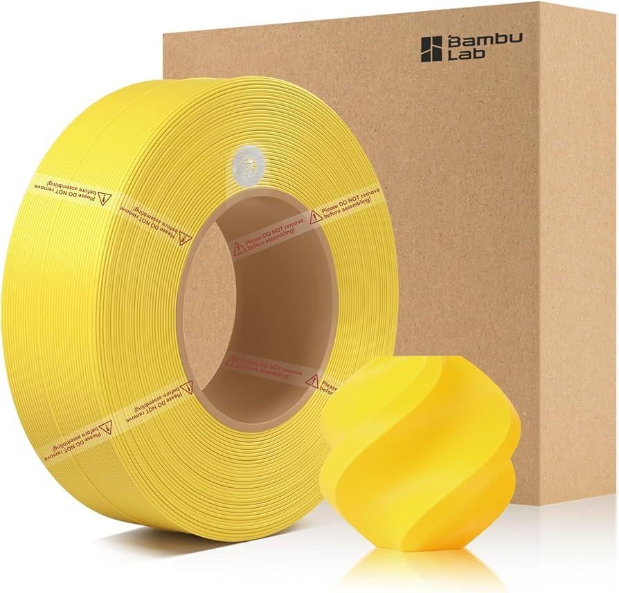 Пластик Bambu Lab PLA Basic с RFID меткой без катушки Yellow (10400)