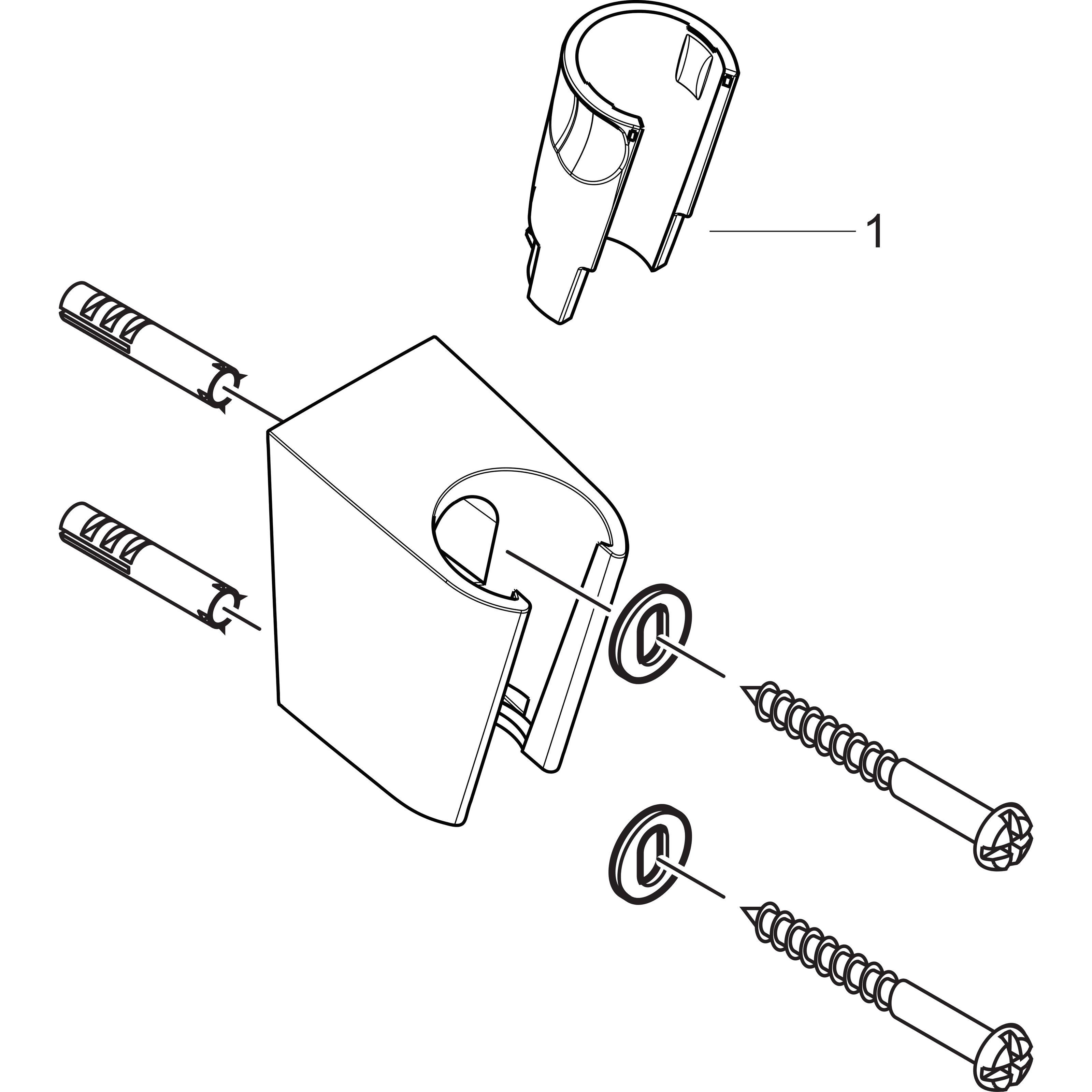 Тримач для душу Hansgrohe Porter S 28331140 настінний Бронзовий (113732) - фото 4