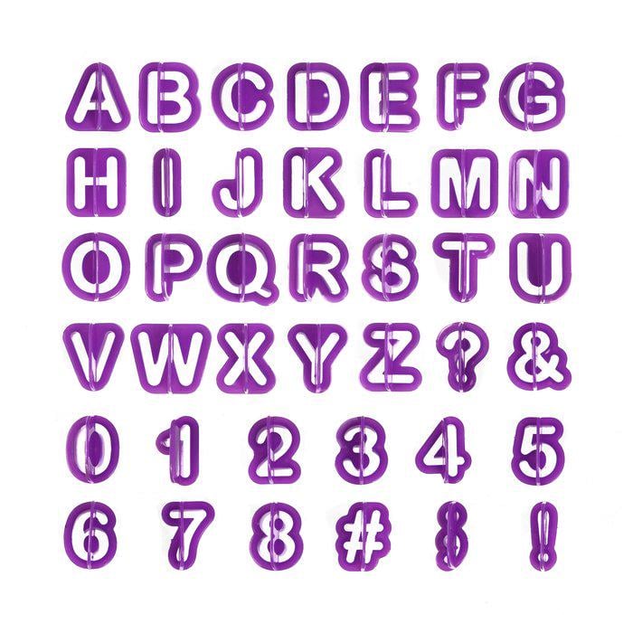 Высечки для декора Empire Буквы/Цифры EM1200 40 шт. (6ba048f3)