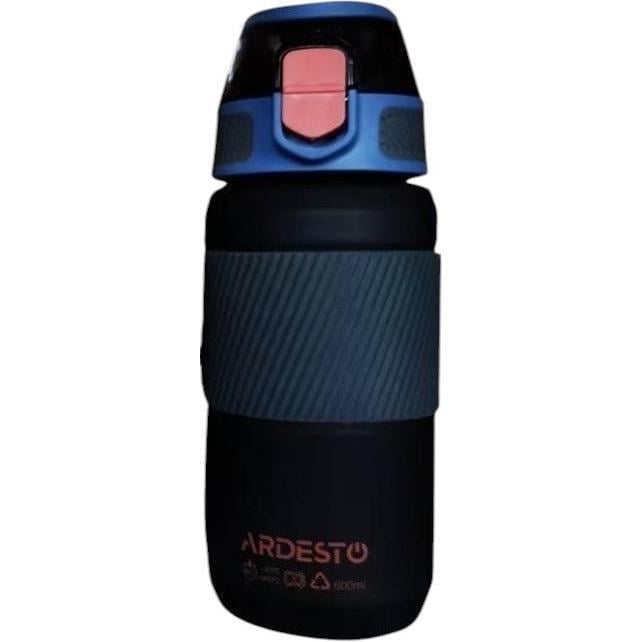 Пляшка для води Ardesto Spring 600 мл Чорний (AR2260SB)