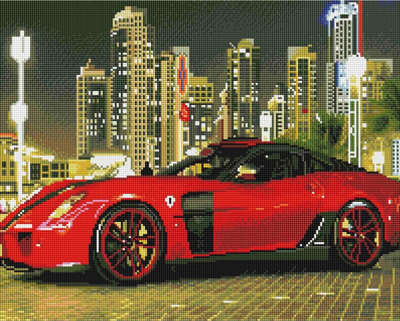 Алмазна мозаїка ColorArt Червона машина SP099 40х50 см