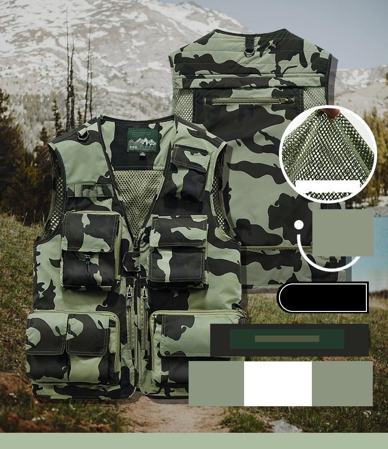 Жилет JP для охоты/рыбалки/туристов/фотографов 2XL Камуфляж (04481) - фото 3