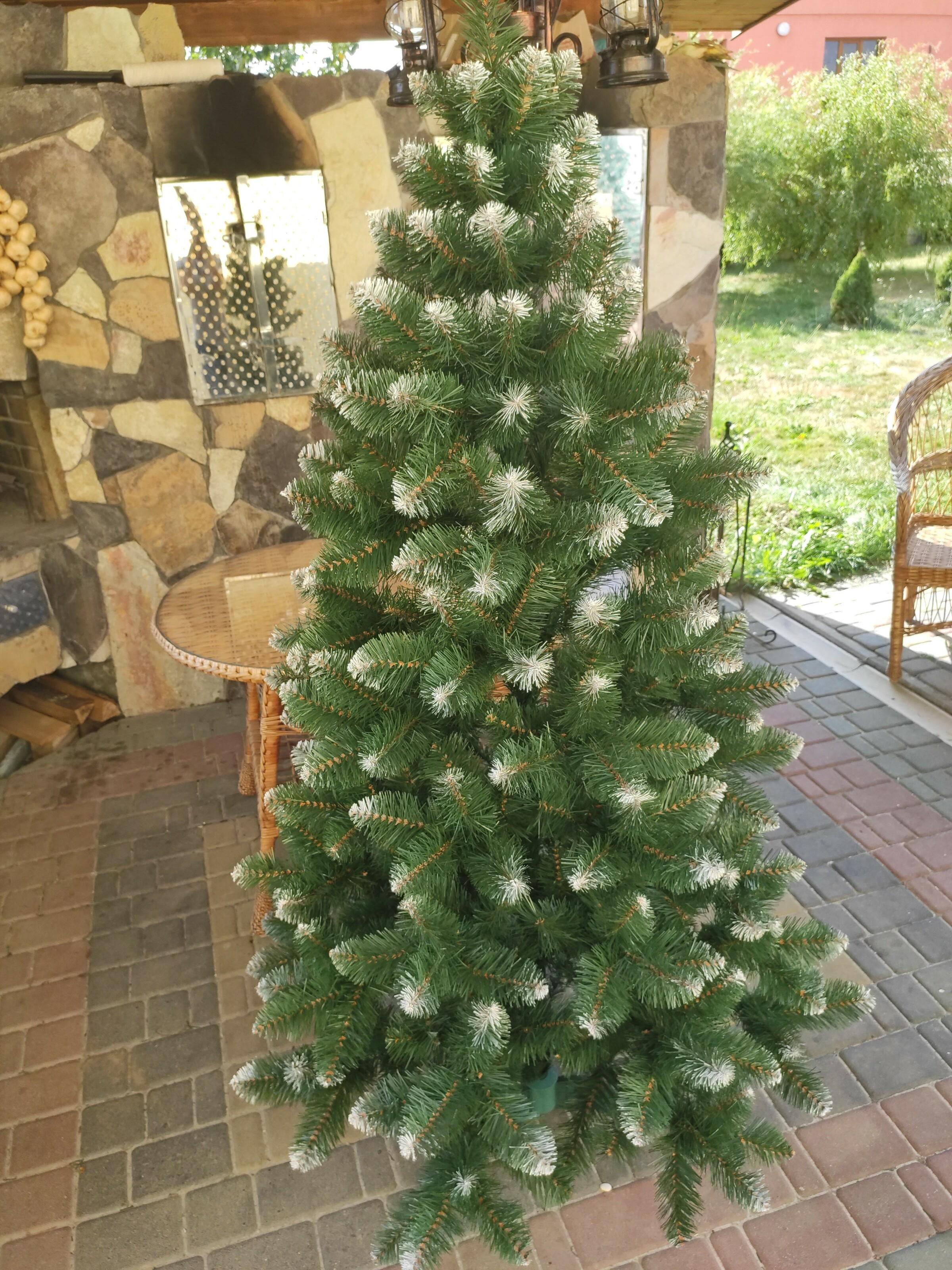 Ялинка штучна Хатинка Снігова Королева із засніженими кінчиками та підставкою 1,50 м Зелений (С.К-150) - фото 1 Ялинка штучна Хатинка Снігова Королева із засніженими кінчиками та підставкою 1,50 м Зелений (С.К-150) - фото 1