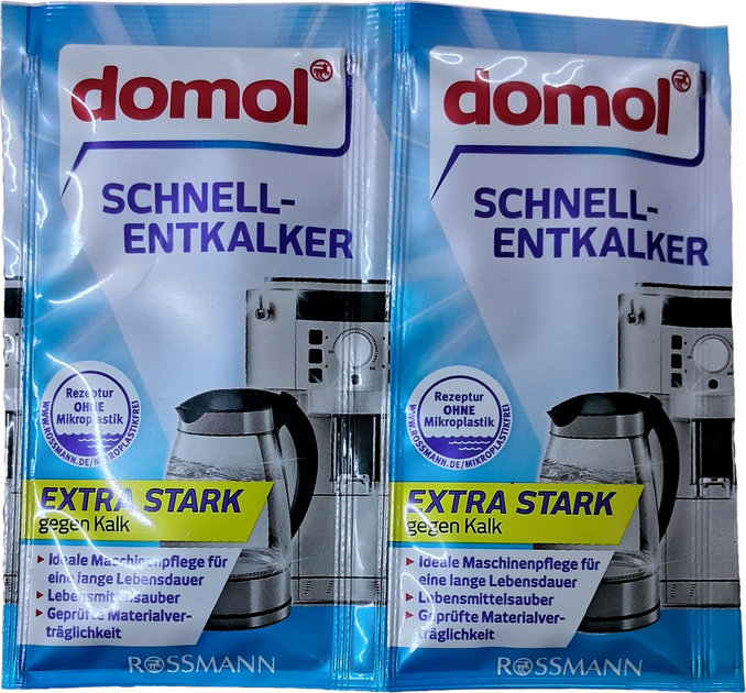 Засіб для швидкого видалення накипу з кавових машин та чайників Domol Schnell-Entkalker, 30 гр