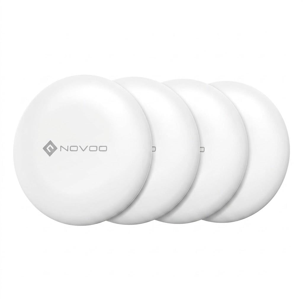 Комплект Bluetooth-трекерів розумних NOVOO Air Tracker Tags з підтримкою Apple Find My та Google Find My 4 шт. (34617625) Комплект Bluetooth-трекерів розумних NOVOO Air Tracker Tags з підтримкою Apple Find My та Google Find My 4 шт. (34617625)