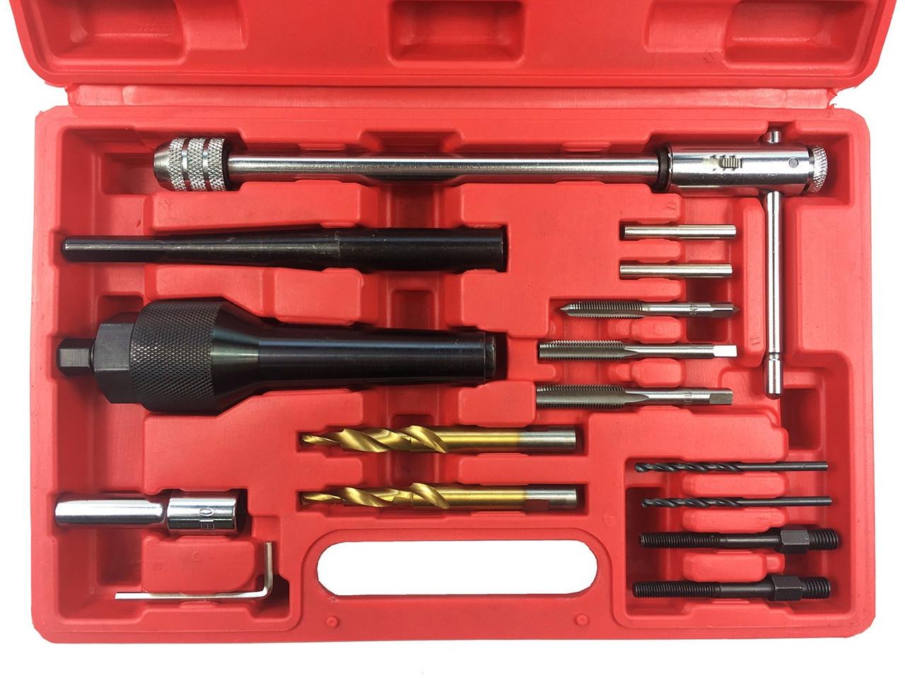 Набір для вилучення зламаних свічок Rewolt розжарювання та відновлення різьблення 8/10 мм (T4972) - фото 2