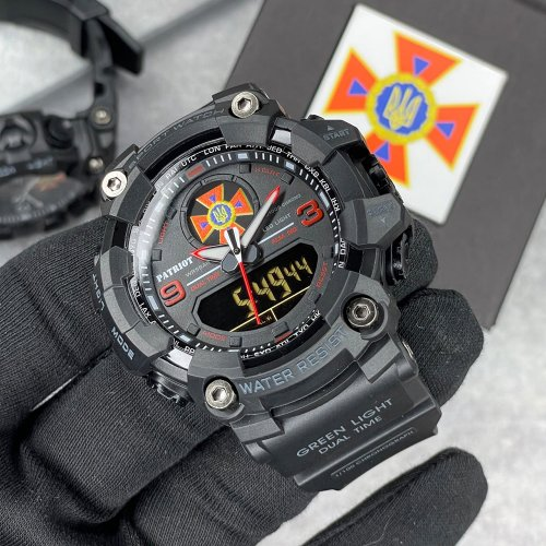 Наручний годинник Patriot 001RDDSNS із символікою ДСНС Чорний/Червоний (2101028659) - фото 3 Наручний годинник Patriot 001RDDSNS із символікою ДСНС Чорний/Червоний (2101028659) - фото 3