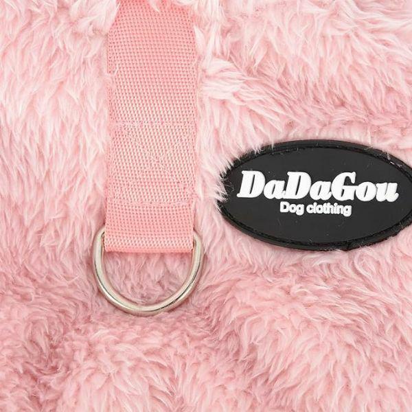 Комбинезон плюшевый для собак M00269-1 M Розовый - фото 4 Комбинезон плюшевый для собак M00269-1 M Розовый - фото 4