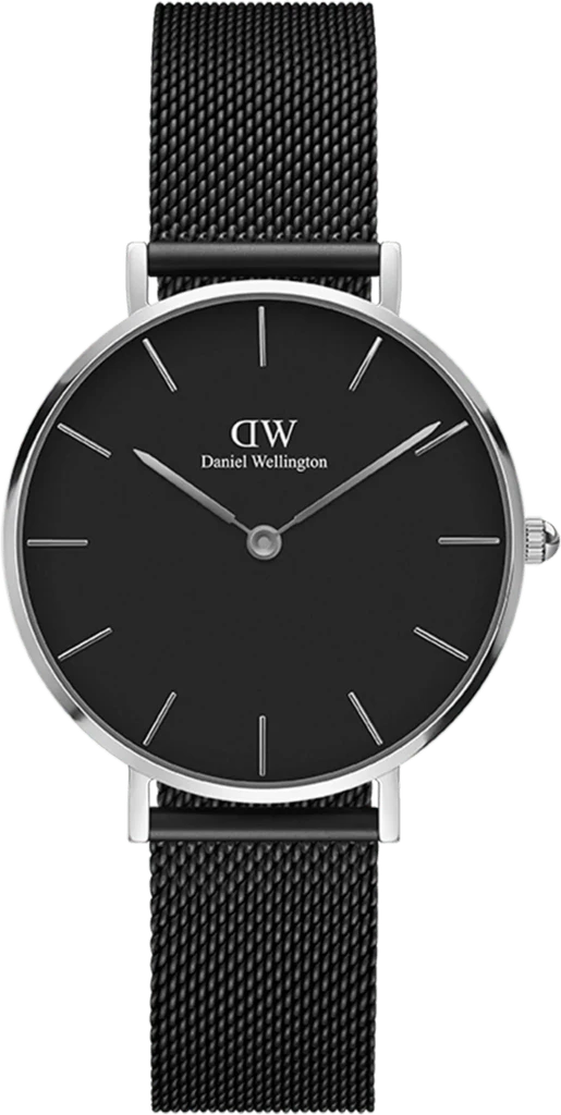 Наручные часы женские Daniel Wellington Petite Ashfield DW00100202 со стальным корпусом WR 30 м Черный (3149530456)