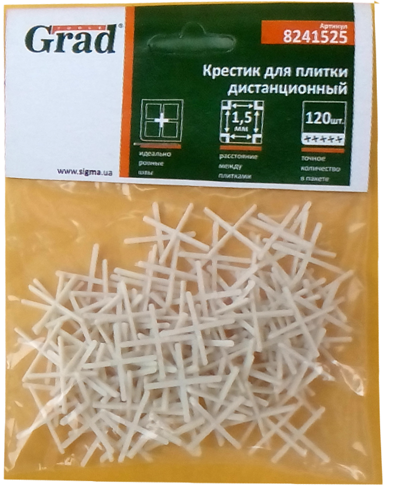 Крестики для плитки ADVANTA 1,5мм 120 шт. (47106)