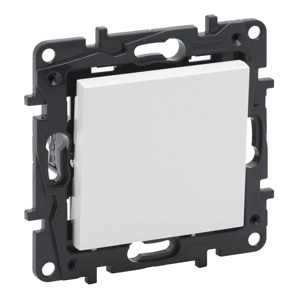 Выключатель-кнопка одноклавишный Legrand Niloe Step Белый (863109)