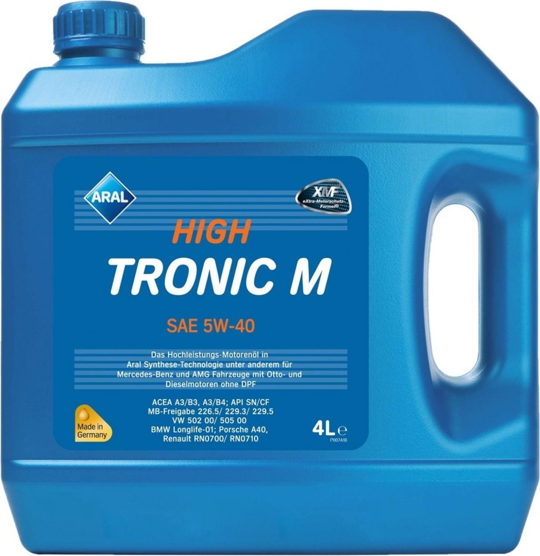 Масло Aral HighTronic M 5W-40 4 л