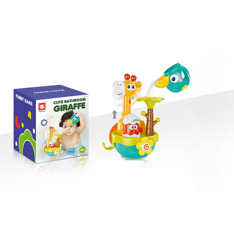 Игровой набор детский для купания Fun Game 918 Жирафка с воронкой на присоске (2621744773)